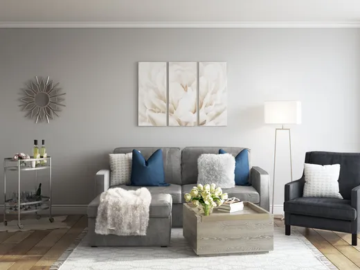Living Room · Glam designed by Allie
