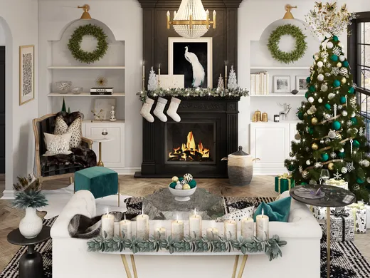 Living Room · Contemporary designed by Lyndsi