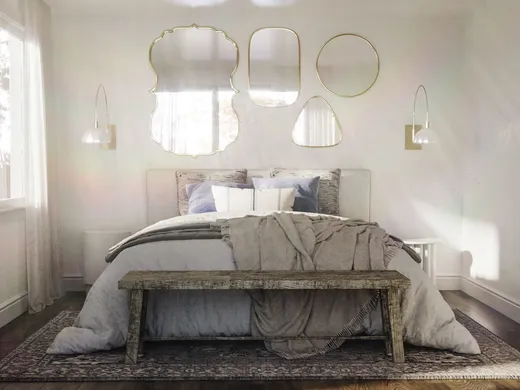 Bedroom · Eclectic designed by Rocio