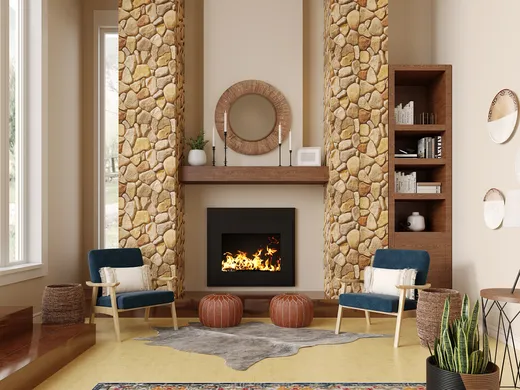 Living Room · Eclectic designed by Julieta