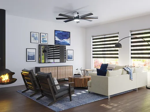 Living Room · Contemporary designed by Erin
