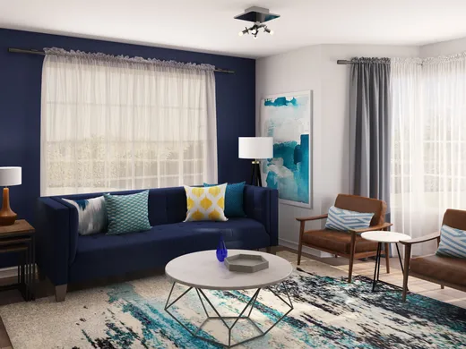 Living Room · Eclectic designed by Alexis