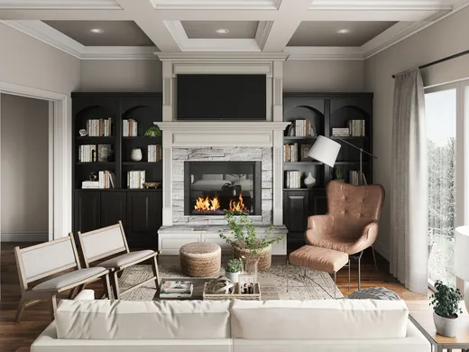Living Room · Farmhouse designed by Katie
