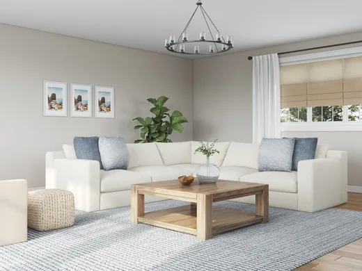 Living Room · Coastal designed by Carolyn
