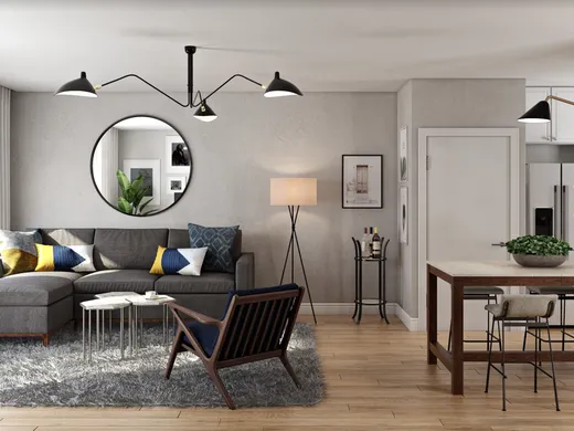 Living Room · Transitional designed by Patricia