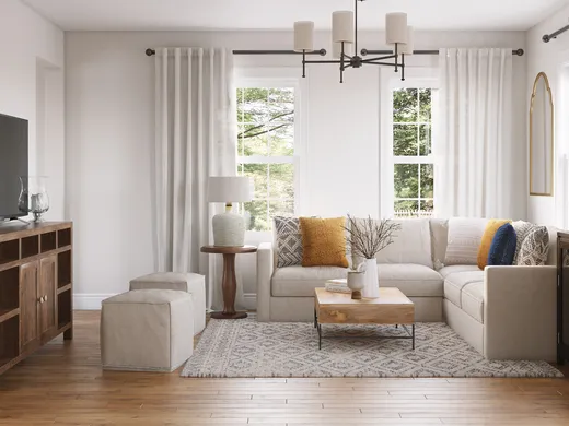 Living Room · Farmhouse designed by Luisa