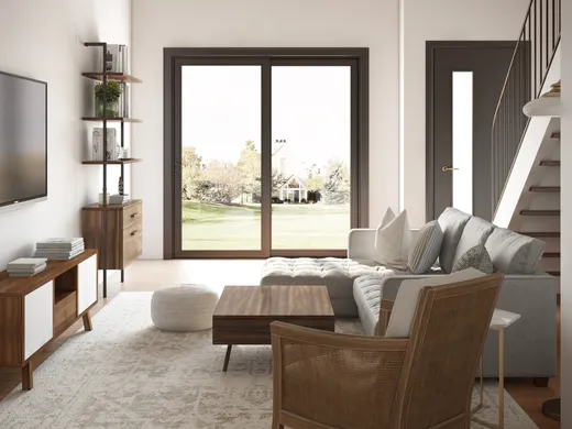 Living Room · Contemporary designed by Erin