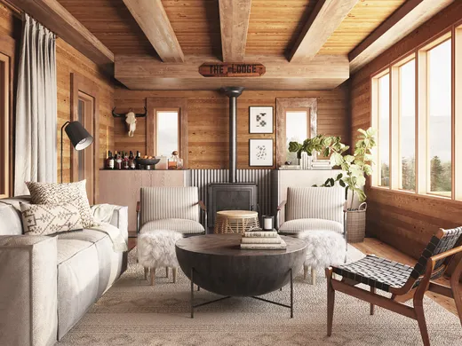 Living Room · Modern designed by Heather