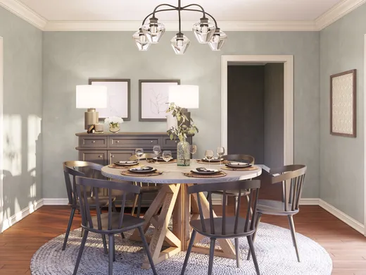 Dining Room · Contemporary designed by Lyndsi