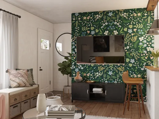 Living Room · Eclectic designed by Haley