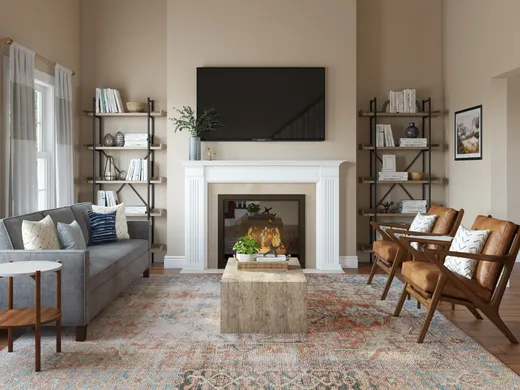 Living Room · Contemporary designed by Kelly