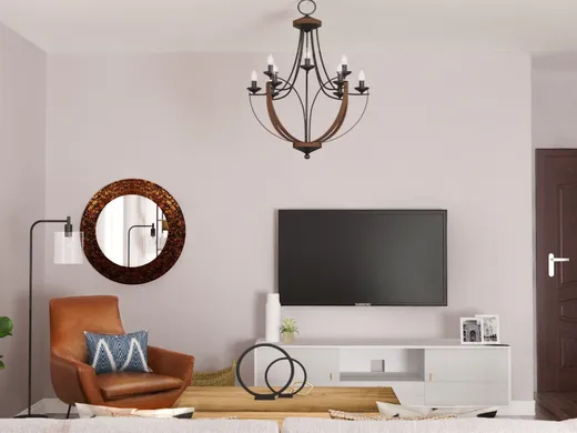 Living Room · Contemporary designed by Aleena