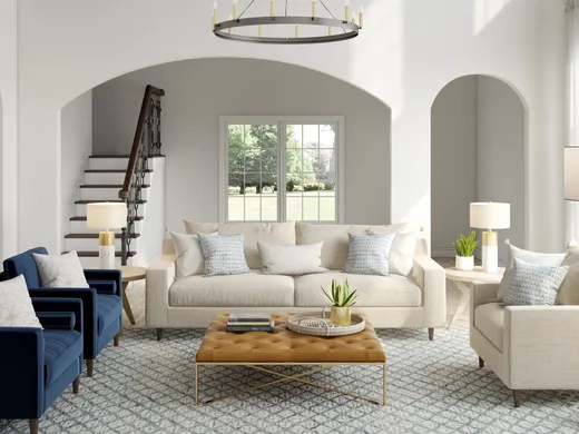Living Room · Contemporary designed by Tara