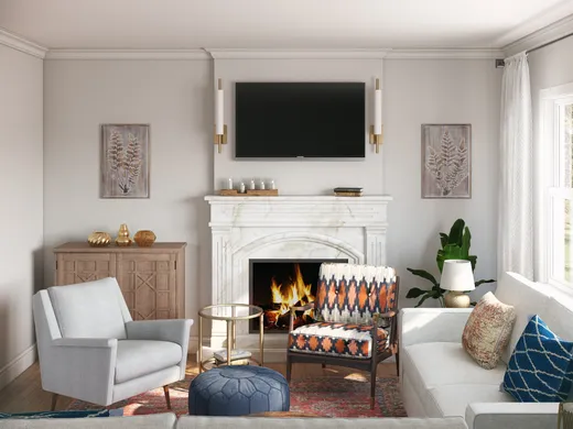 Living Room · Eclectic designed by Patrice