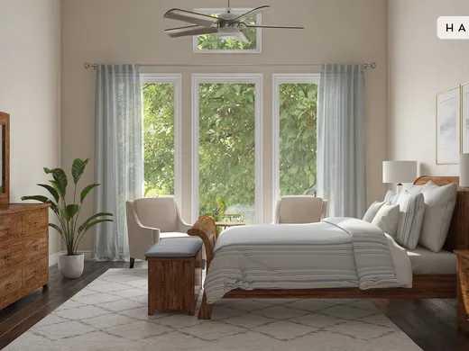 Bedroom · Transitional designed by Tatiana