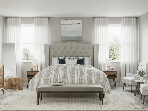 Bedroom · Midcentury Modern designed by Julija