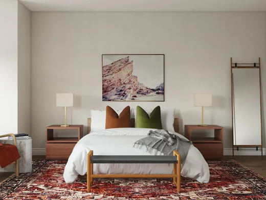Bedroom · Midcentury Modern designed by Viviana