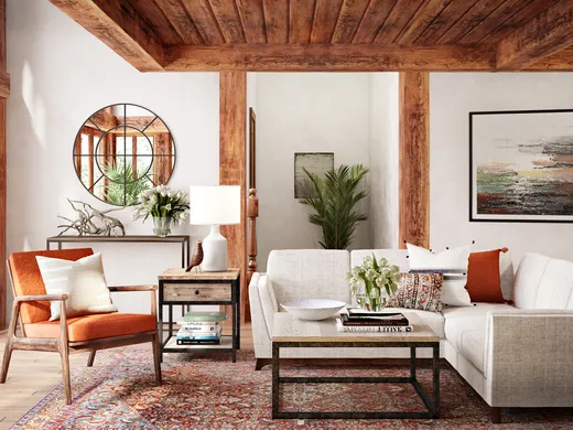Living Room · Farmhouse designed by Catherine