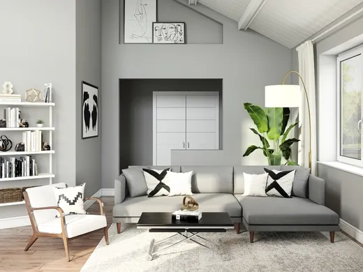 Living Room · Contemporary designed by Randi