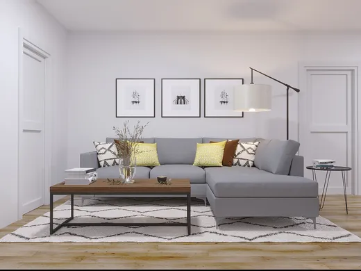Living Room · Midcentury Modern designed by Lindsay
