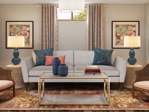 Living Room · Glam designed by Emily