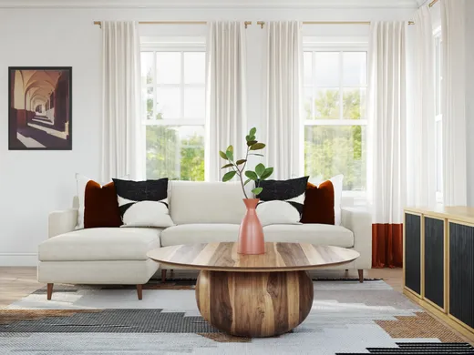 Living Room · Eclectic designed by Sarah