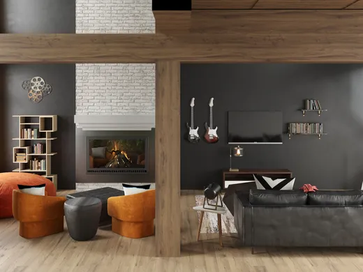 Living Room · Industrial designed by Michelle