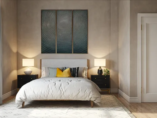 Bedroom · Eclectic designed by Leslie