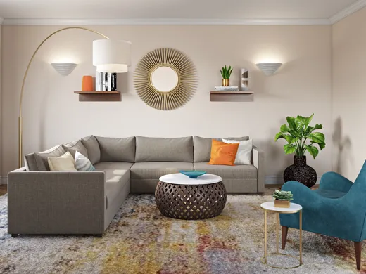 Living Room · Glam designed by Jacquelyn
