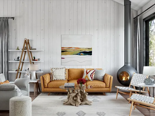 Living Room · Industrial designed by Catherine