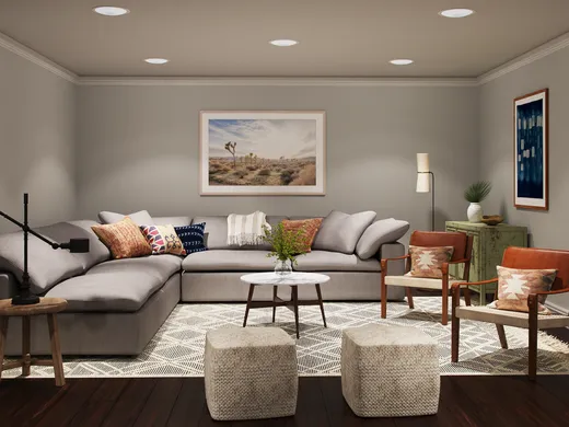 Living Room · Eclectic designed by Michelle