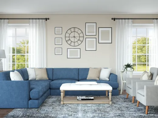 Living Room · Coastal designed by Rachel