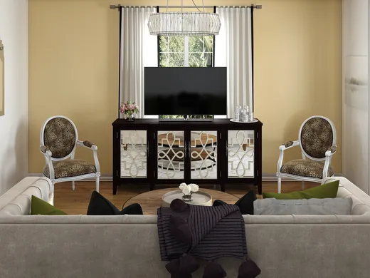 Living Room · Glam designed by Amy