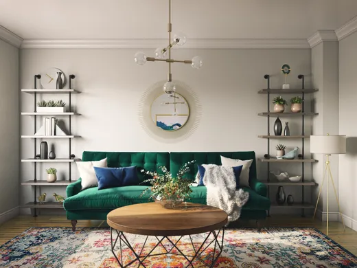 Living Room · Glam designed by Carly