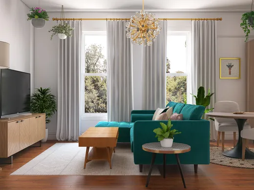 Living Room · Eclectic designed by Samantha