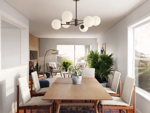 Dining Room · Midcentury Modern designed by Sydney