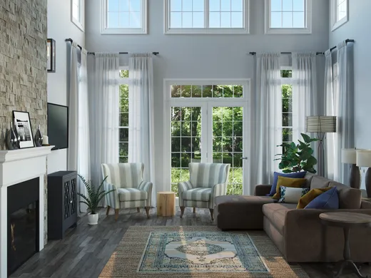 Living Room · Contemporary designed by Akira