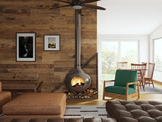 Living Room · Rustic designed by Michelle