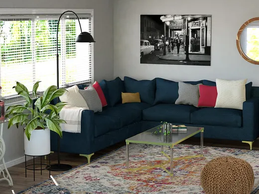 Living Room · Eclectic designed by Erica