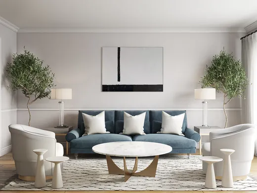 Living Room · Contemporary designed by Isaac