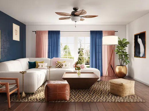 Living Room · Eclectic designed by Justin