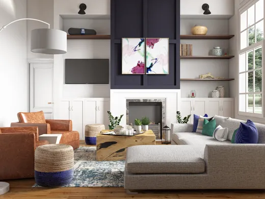 Living Room · Coastal designed by Tijana