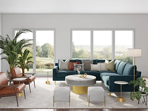 Living Room · Contemporary designed by Ghianella