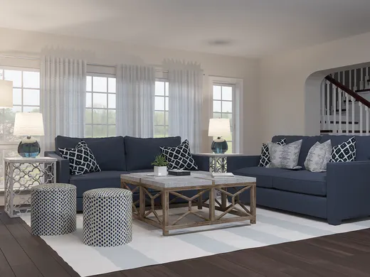 Living Room · Contemporary designed by Melanie