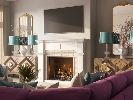 Living Room · Glam designed by Kamila