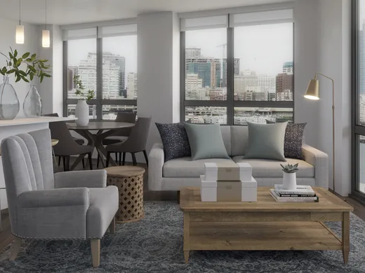 Living Room · Contemporary designed by Katie
