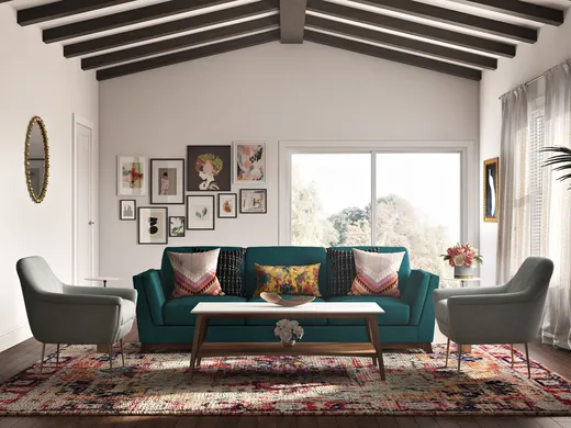 Living Room · Eclectic designed by Masooma