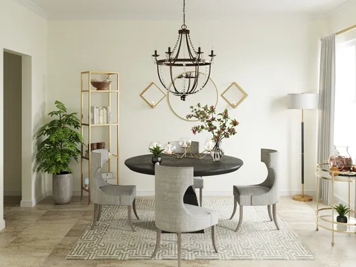 Dining Room · Glam designed by Merna
