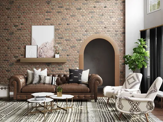 Living Room · Industrial designed by Matthew