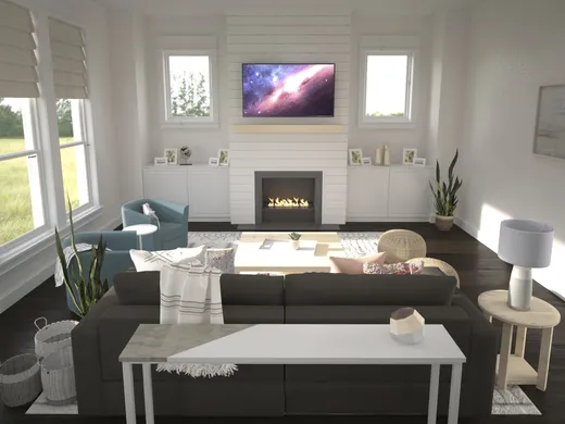 Living Room · Contemporary designed by Allison